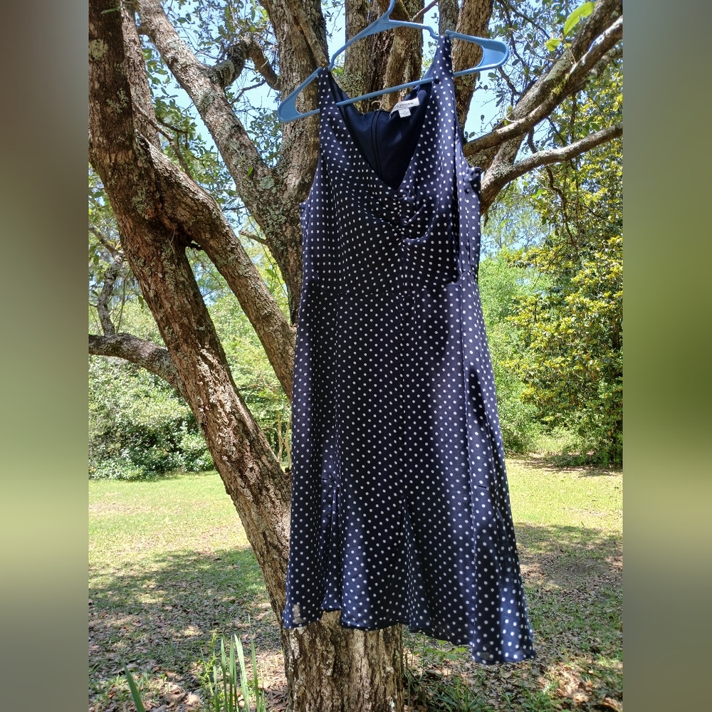 Casual Blue and White Halter A-line Sundress